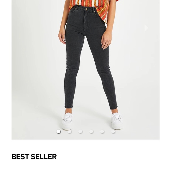 Abrand Jeans High Skinny Ankle Basher- Graphite - Picture 2 of 7